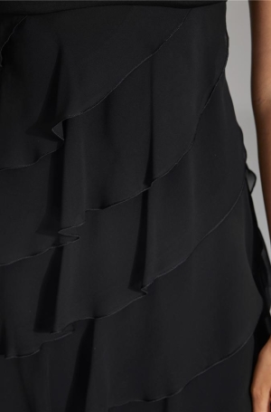 Swing női alkalmiruha  /ujjatlan, fodros,/