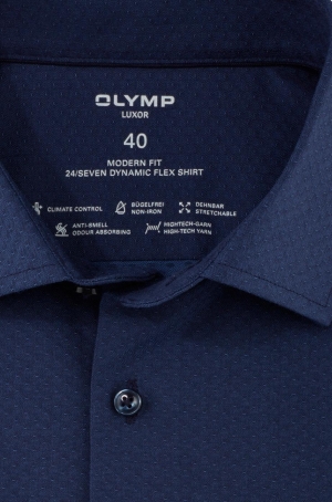 Olymp férfi ing, hosszúujjú, modern fit, elasztikus