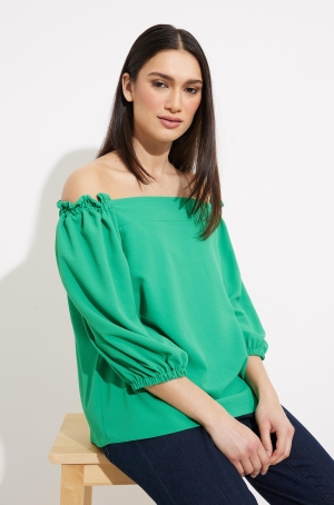 Joseph Ribkoff női blúz 3/4-es ujjú,gumis,vállra lehúzós nyakú