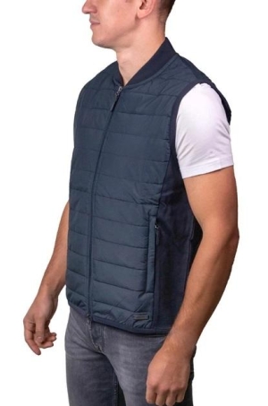 Pierre Cardin férfi mellény, cipzáros, steppelt