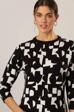 Apart női ruha kötött,3/4-es ujjú,elől zsebes