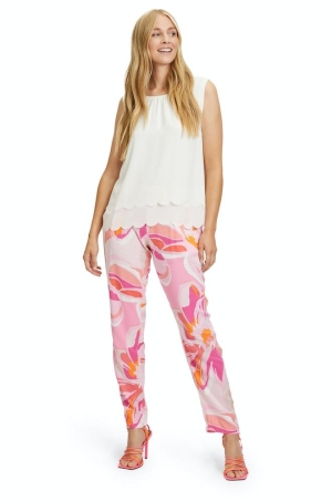 Betty Barclay női top, dupla, hullámos aljú, húzott nyakú