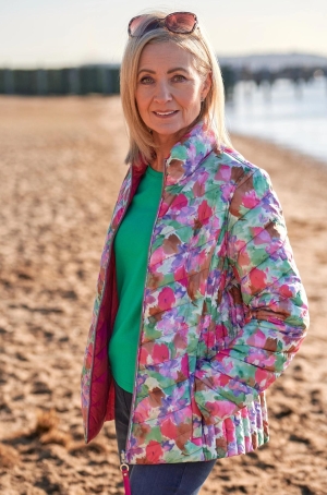 Frandsen női dzseki fregoli,rövid,toll