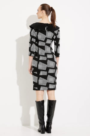 Joseph Ribkoff női ruha 3/4-es ujjú,galléros