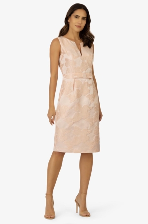 Apart női ruha, ujjatlan, brokátmintás