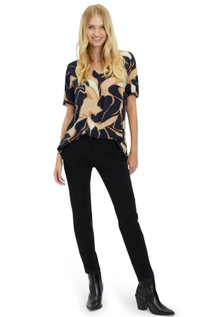 Betty Barclay női felső, rövidujjú, V-nyakú