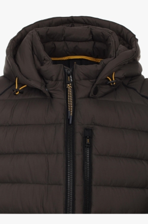 Casamoda férfi dzseki, steppelt, kapucnis