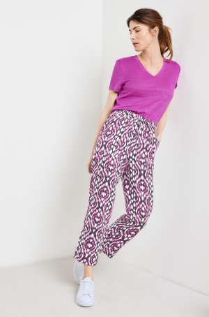 Gerry Weber női nadrág len, bő,gumisderekú,