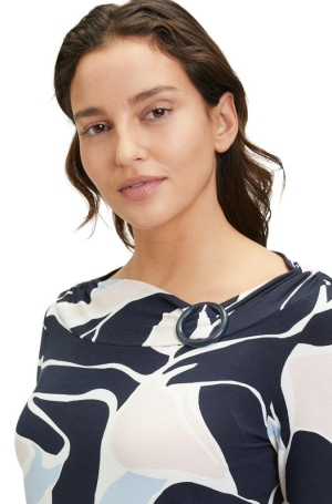 Betty Barclay női felső, karikás csónaknyak, 3/4-es ujú