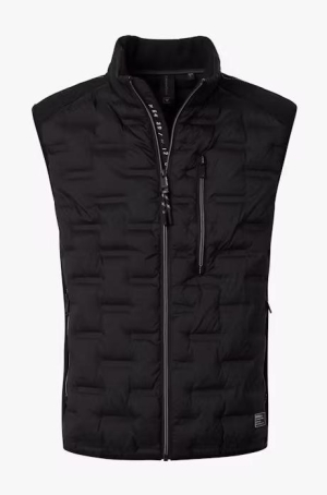 Casamoda férfi mellény, steppelt, cipzáros