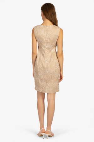 Apart női ruha ujjatlan,brokát minta