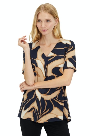 Betty Barclay női felső, rövidujjú, V-nyakú