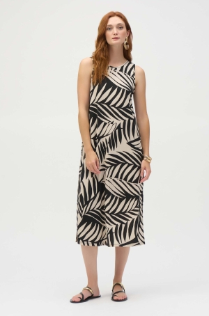 Joseph Ribkoff női ruha ujjatlan,kétoldalt hasított