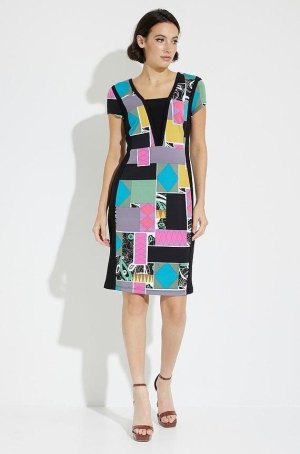 Joseph Ribkoff női ruha, japánujjú, mellénél betétes