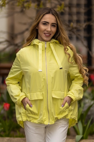 Rofa női dzseki kapucnis,hátul holos,bő fazon