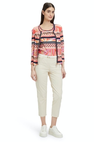 Betty Barclay női nadrág, öves, capry, hasított szár