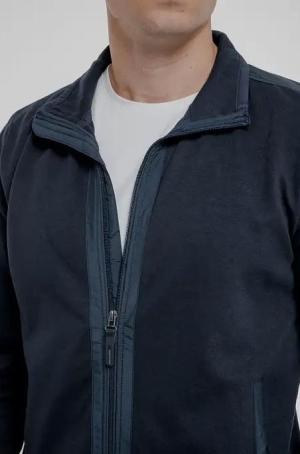 Pierre Cardin férfi kardigán, galléros, cipzáros