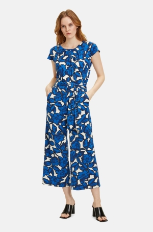 Betty Barclay női overál,  ujjatlan, megkötős, nyakán húzott