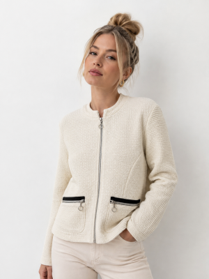 Betty Barclay női kabátka cipzáros,chanel,foltzsebes