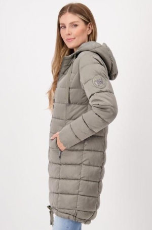 Monari női kabát, 7/8-os, steppelt, hátán csík