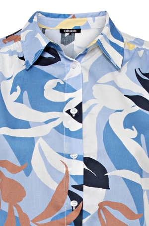 Olsen női ruha 3/4-es ujjú ingruha,zsebes,végig gombos