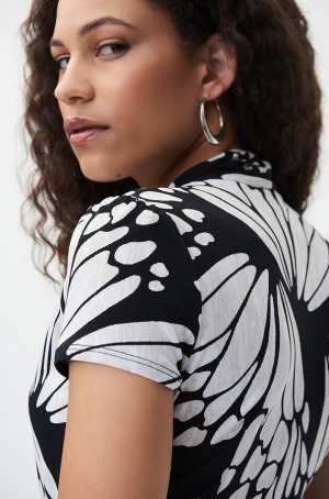 Joseph Ribkoff női ruha rövidujjú,elől átlapolt