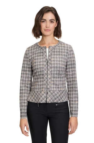 Betty Barclay női kabátka, chanel, cipzáros, búváranyag