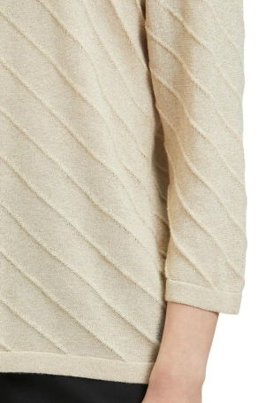 Betty Barclay női pulóver, lurexes, félvállas, 3/4-es ujjú