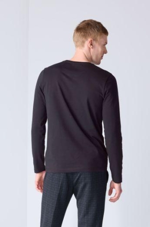 Pierre Cardin férfi póló hosszúujjú,kereknyakú