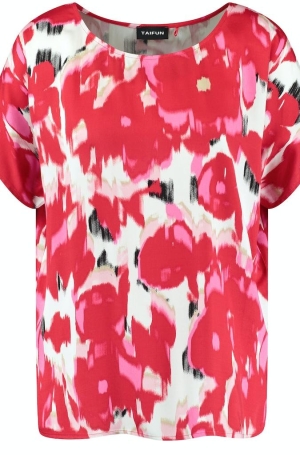 Taifun női felső selyem,japánujjú,kereknyakú