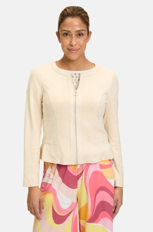 Betty Barclay női blézer, cipzáros, chanel, velúr