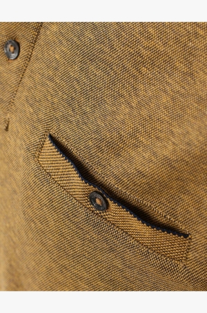 Casamoda férfi ingpulóver, galléros, hosszúujjú