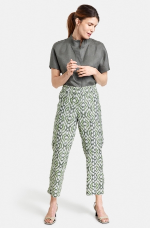 Gerry Weber női nadrág len, bő,gumisderekú,