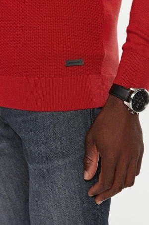 Pierre Cardin férfi pulóver, kötött, cipzáros-állógallér