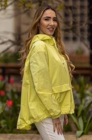 Rofa női dzseki kapucnis,hátul holos,bő fazon