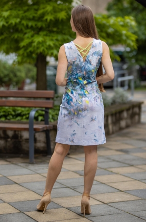 Dolcezza női ruha, ujjatlan, rövid, hátán rácsos