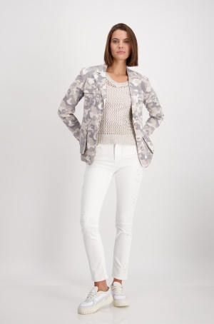 Monari női zakó, gombos, rávarrt zsebes