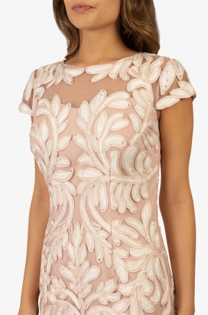 Apart női ruha, tüllbetétes, zsinórrátétes