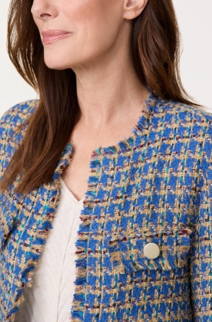 Gerry Weber női blézer, chanel, lenbegő elejű, szövet