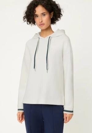 Olsen női felső, szabadidő, kapucnis, zsálya zsinór