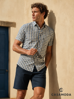 Casamoda férfi ing, casual fit, rövidujjú