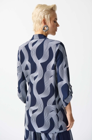 Joseph Ribkoff női blézer,hosszított.felcsatolós ujjú,béleletlen