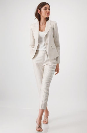 Monari női nadrág, szatén, élvasalt, svédzsebes