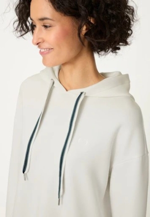 Olsen női felső, szabadidő, kapucnis, zsálya zsinór