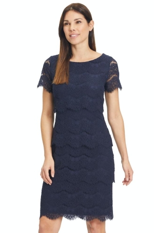 Vera Mont női ruha csipke rövidujjú piés