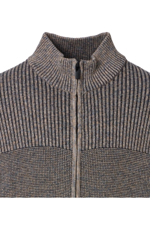 Casamoda férfi kardigán, állógalléros, cipzáros