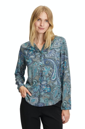 Betty Barclay női felső hosszúujjú, V-nyakú, törökmintás