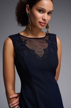 Josepf Ribkoff női ruha ujjatlan,alul-felül tüll betétes