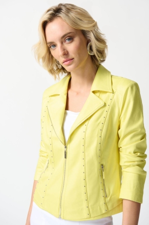 Josepf Ribkoff női dzseki textílbőr,cipzáros,szegecses elejű