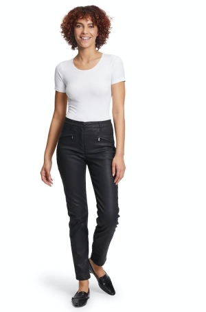 Betty Barclay női nadrág bőrhatású, cipz. zseb